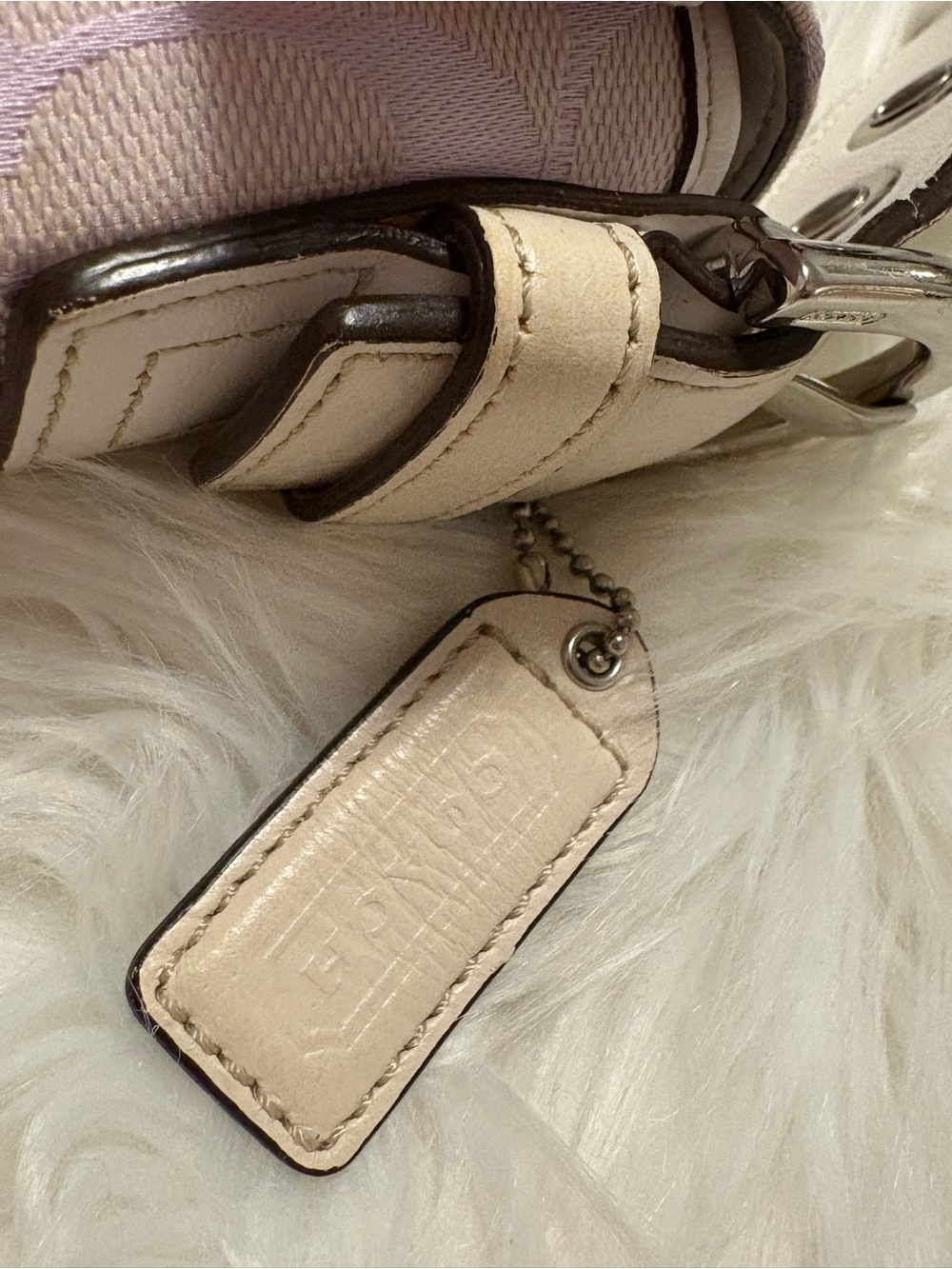 RARE COACH Y2K LILAC SOHO HAMPTON DEMI BAGUETTE M050-6280 - Picture 11 of 11